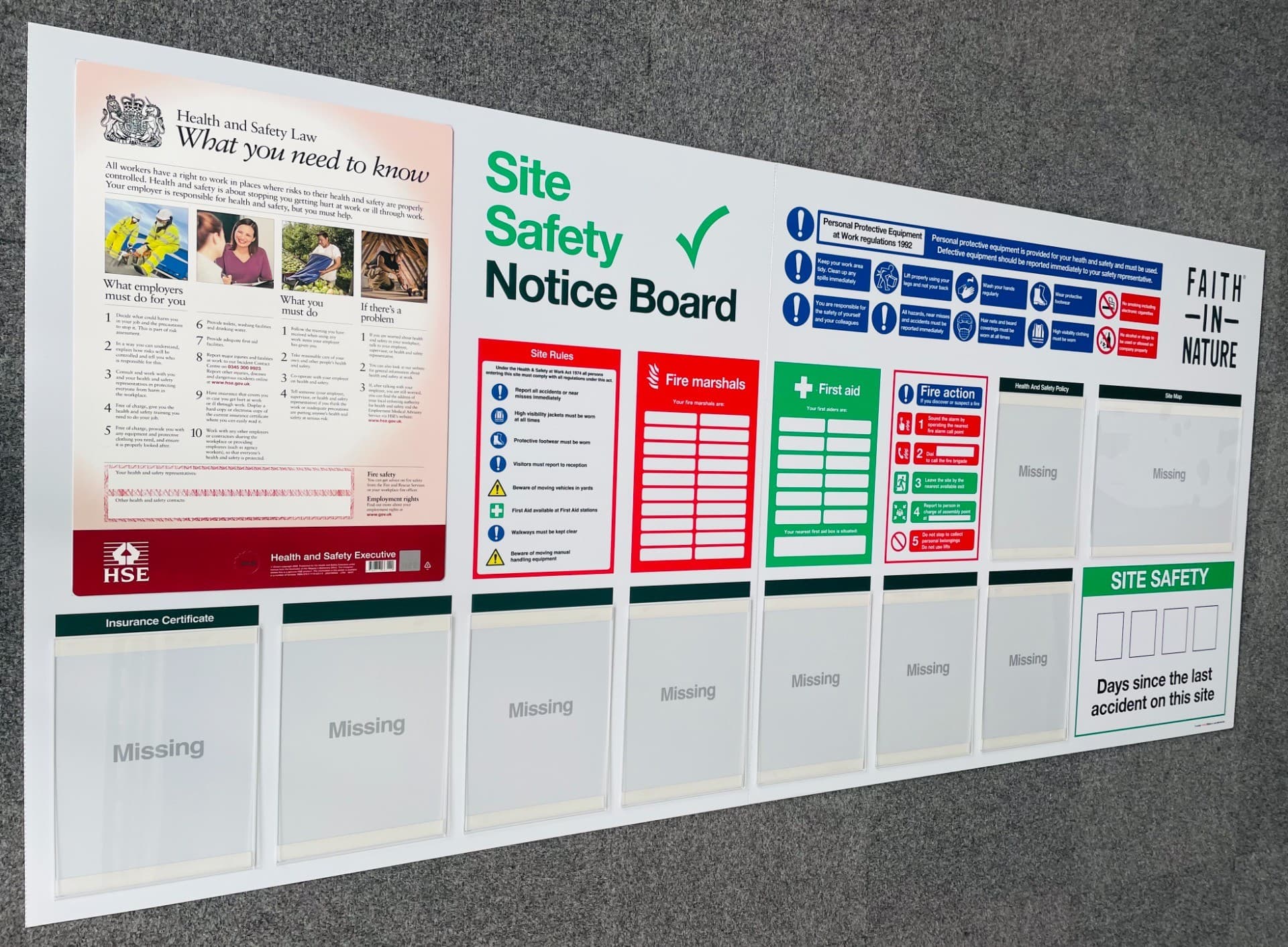 Production Environment H&S Information Board