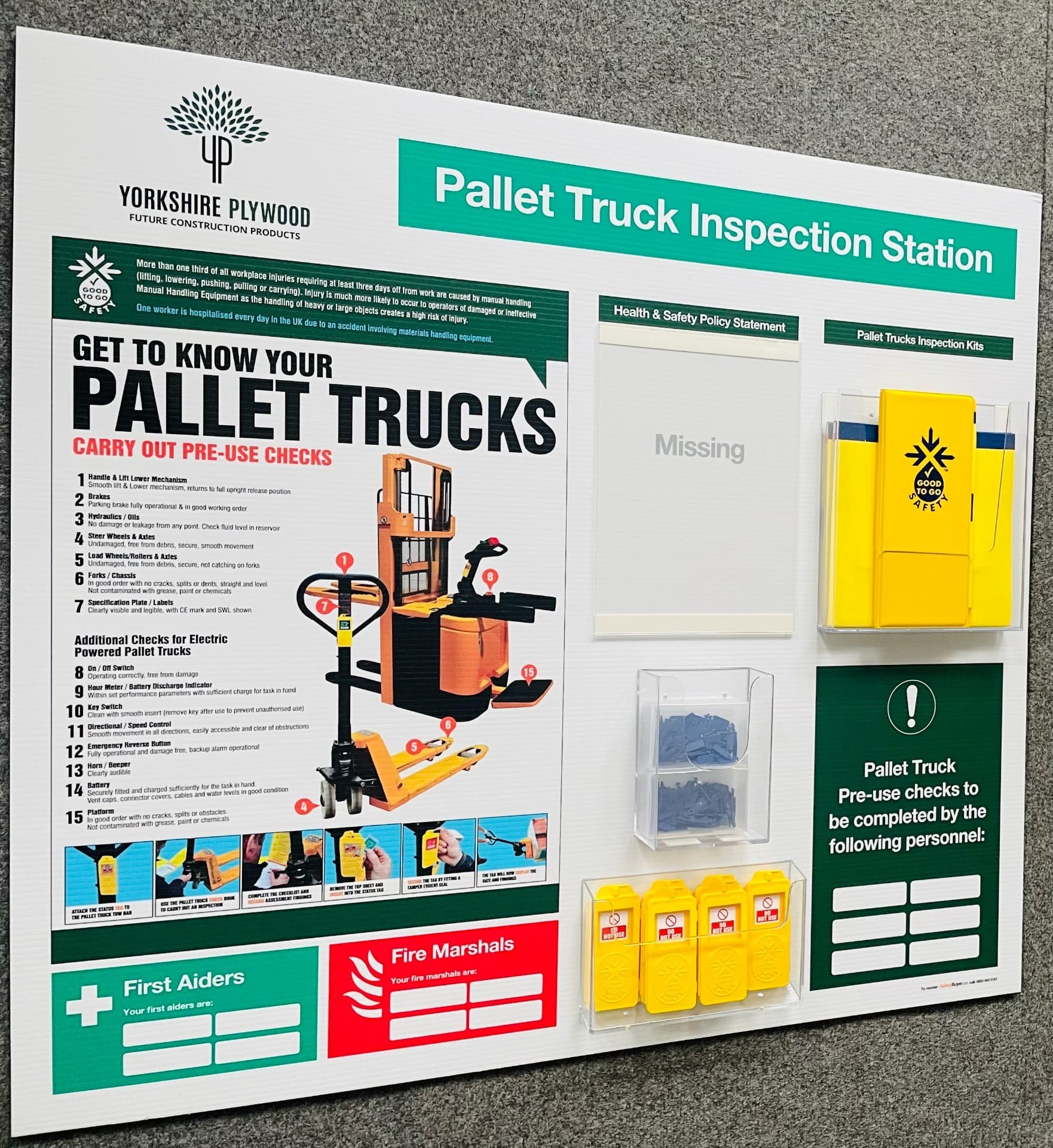 Good to Go Pallet Truck Inspection Station