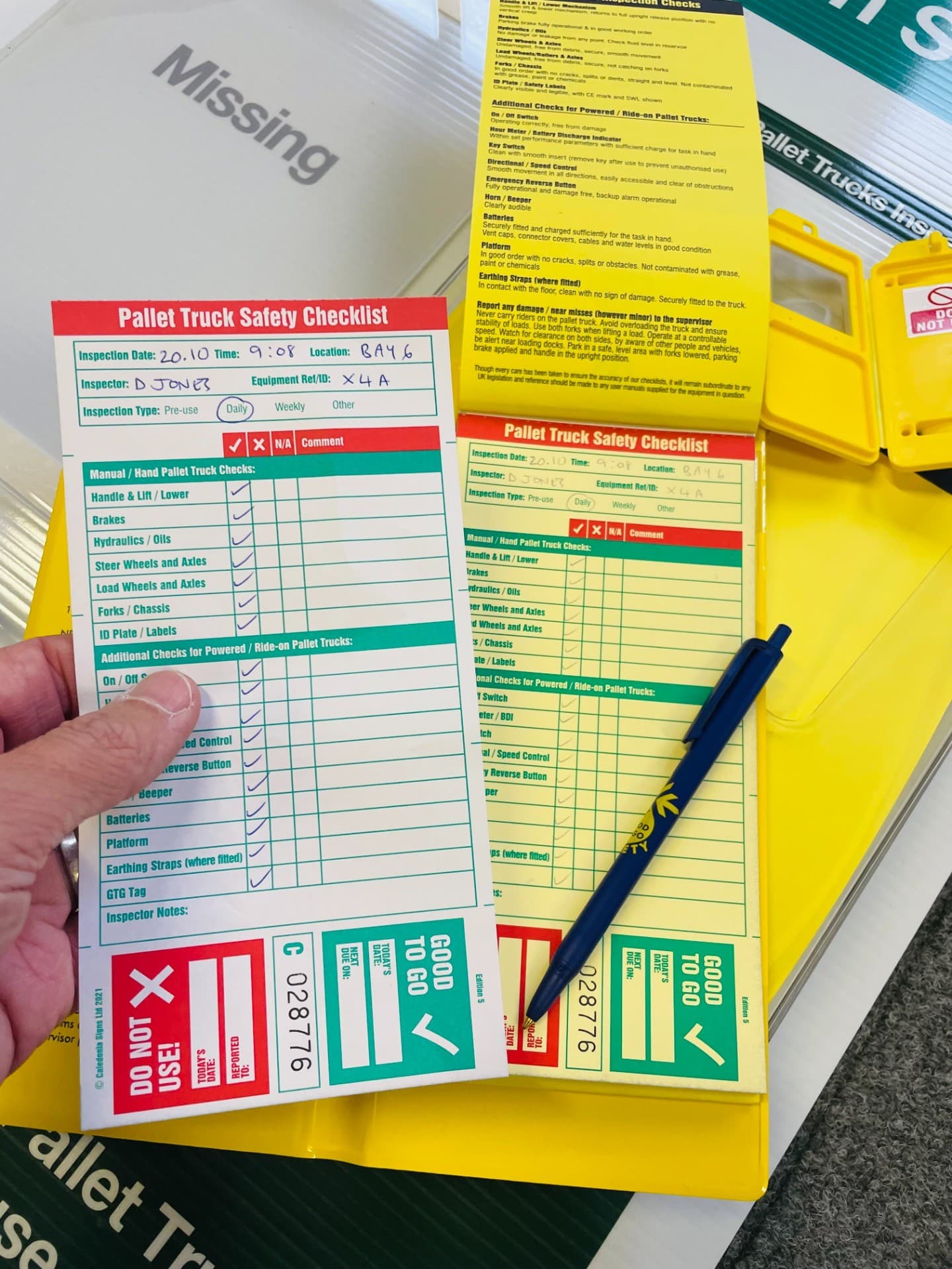 Good to Go Safety Inspections Station with First Aid, Eye Wash & Near Miss Reporting