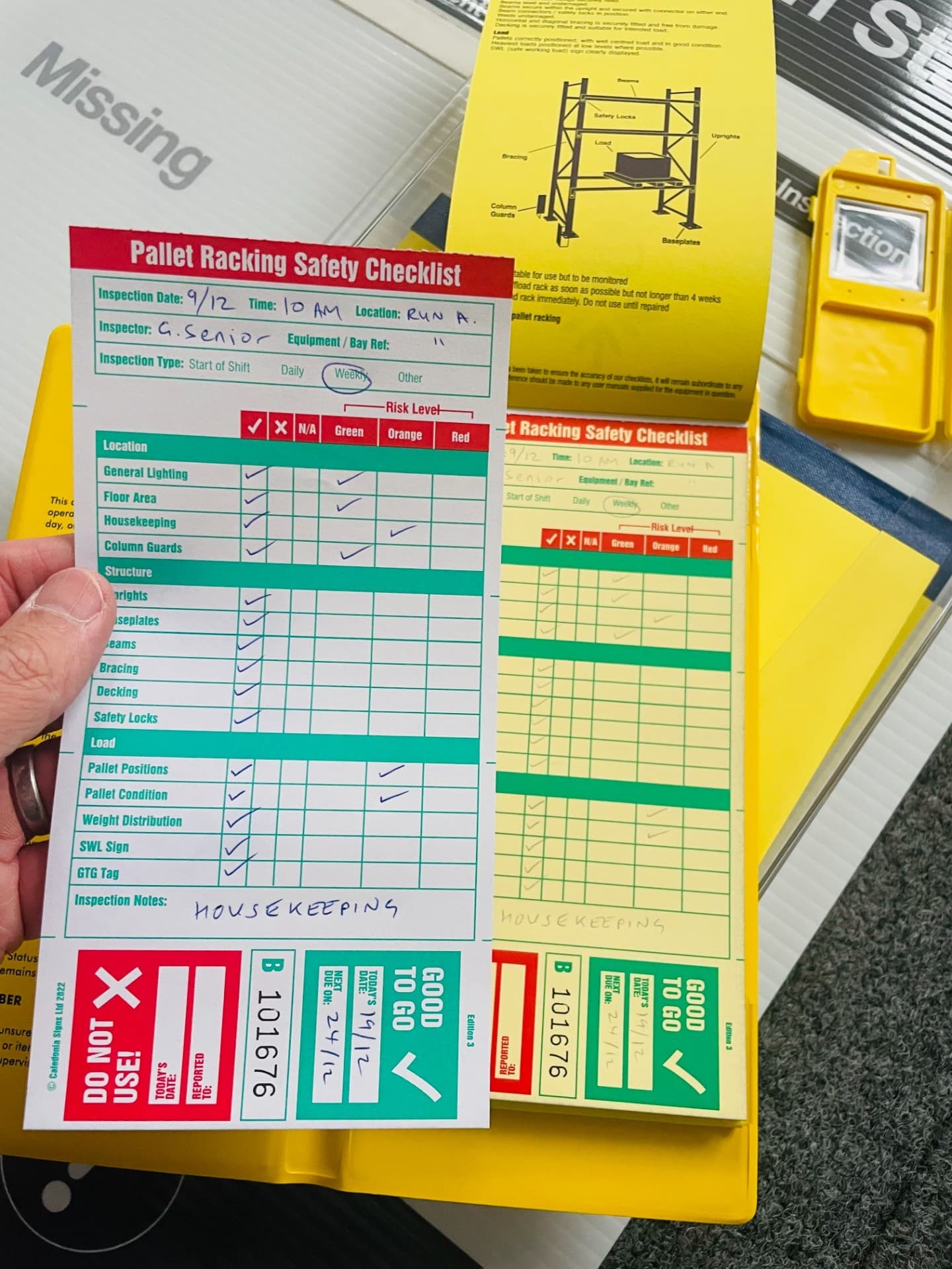 Good To Go Racking Inspection Station