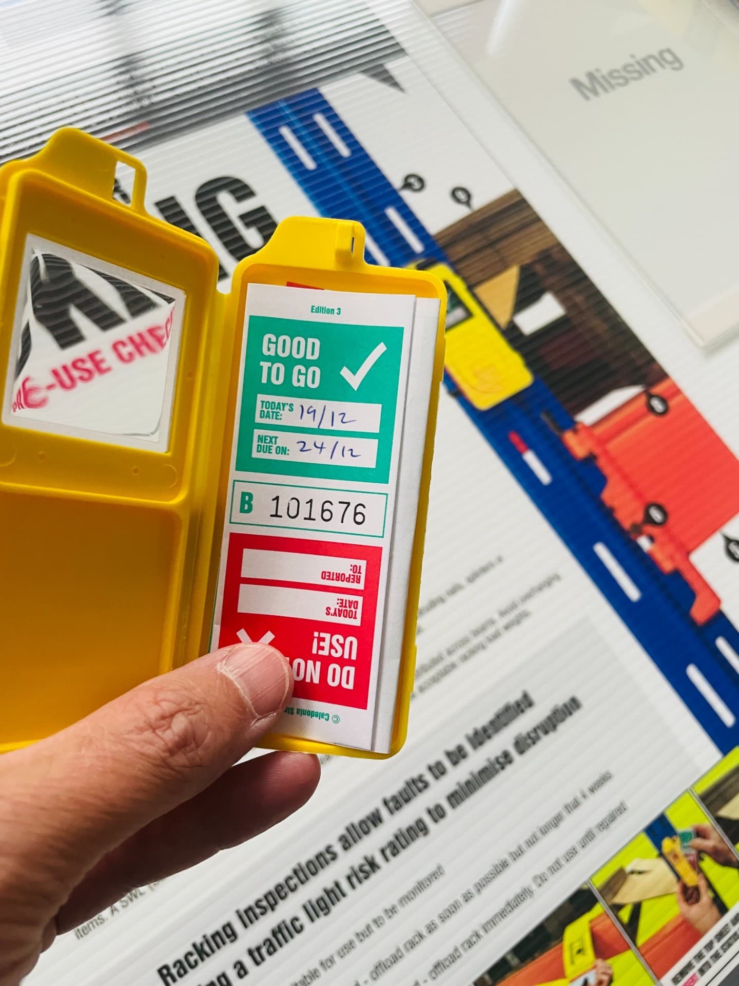 Good To Go Racking Inspection Station