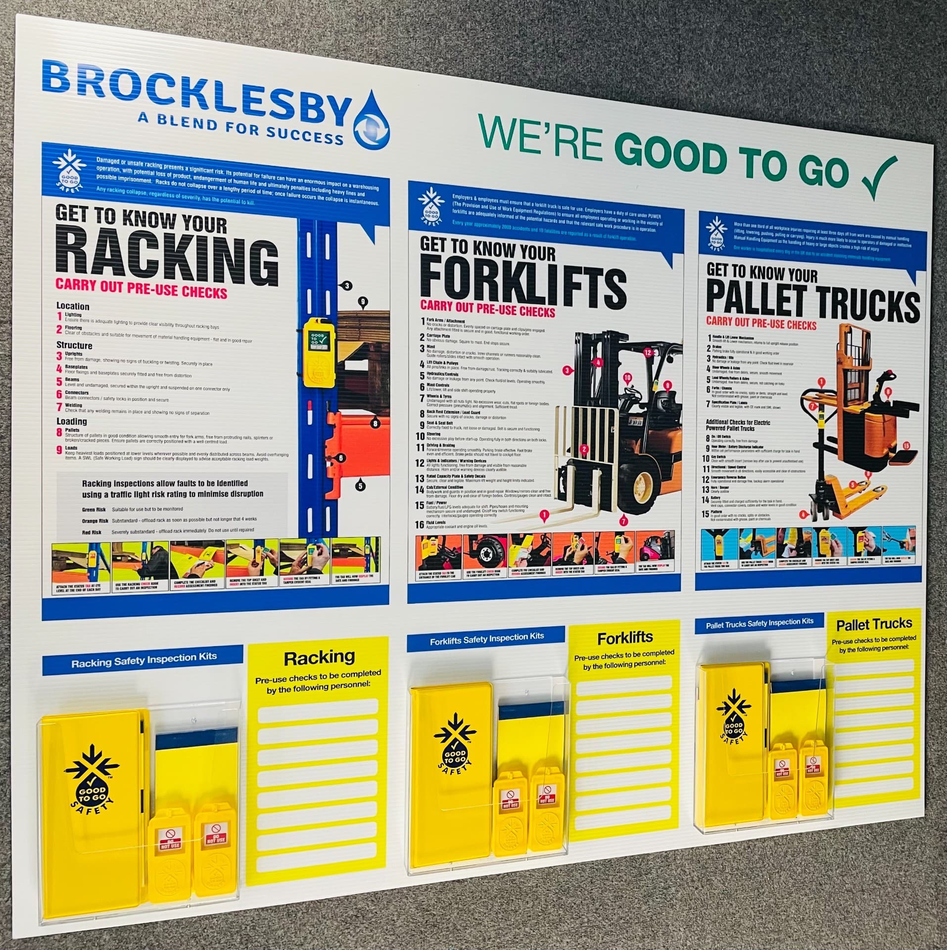 Multi-Subject Good to Go Inspection Stations - Racking/Forklift/Pallet Trucks