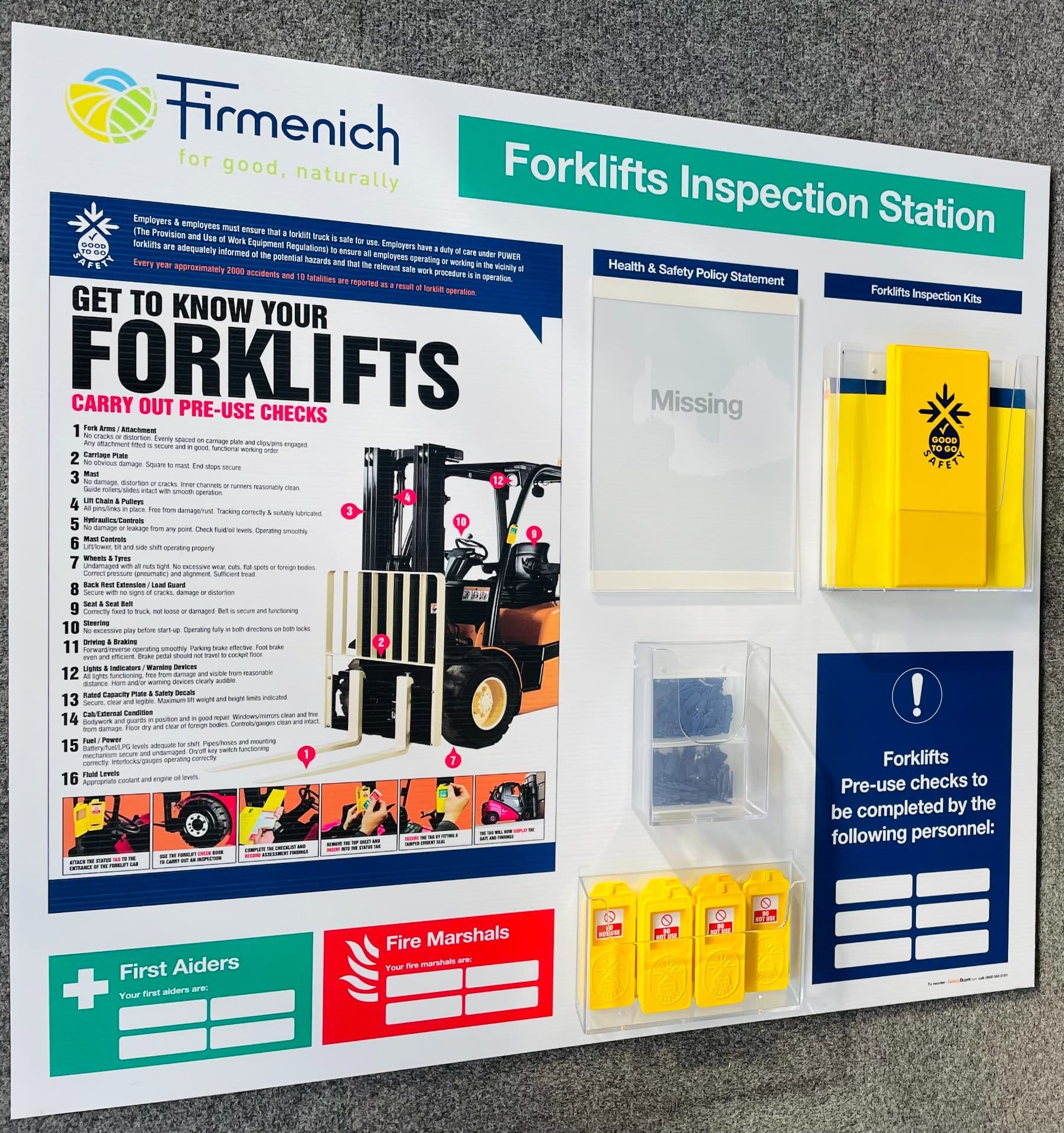 Good to Go Fork Lift Truck Inspection Station