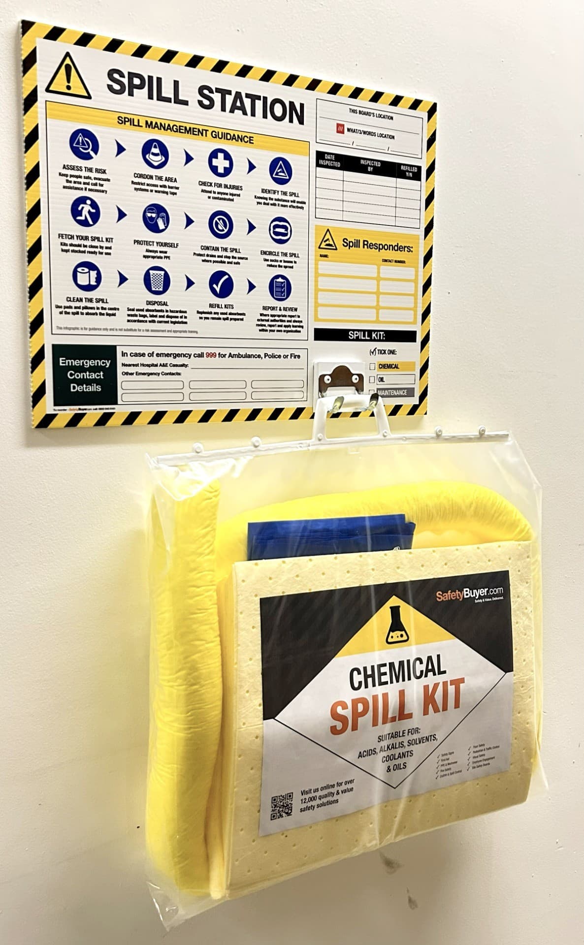 50 Litre Spill Kits with Locator Sign
