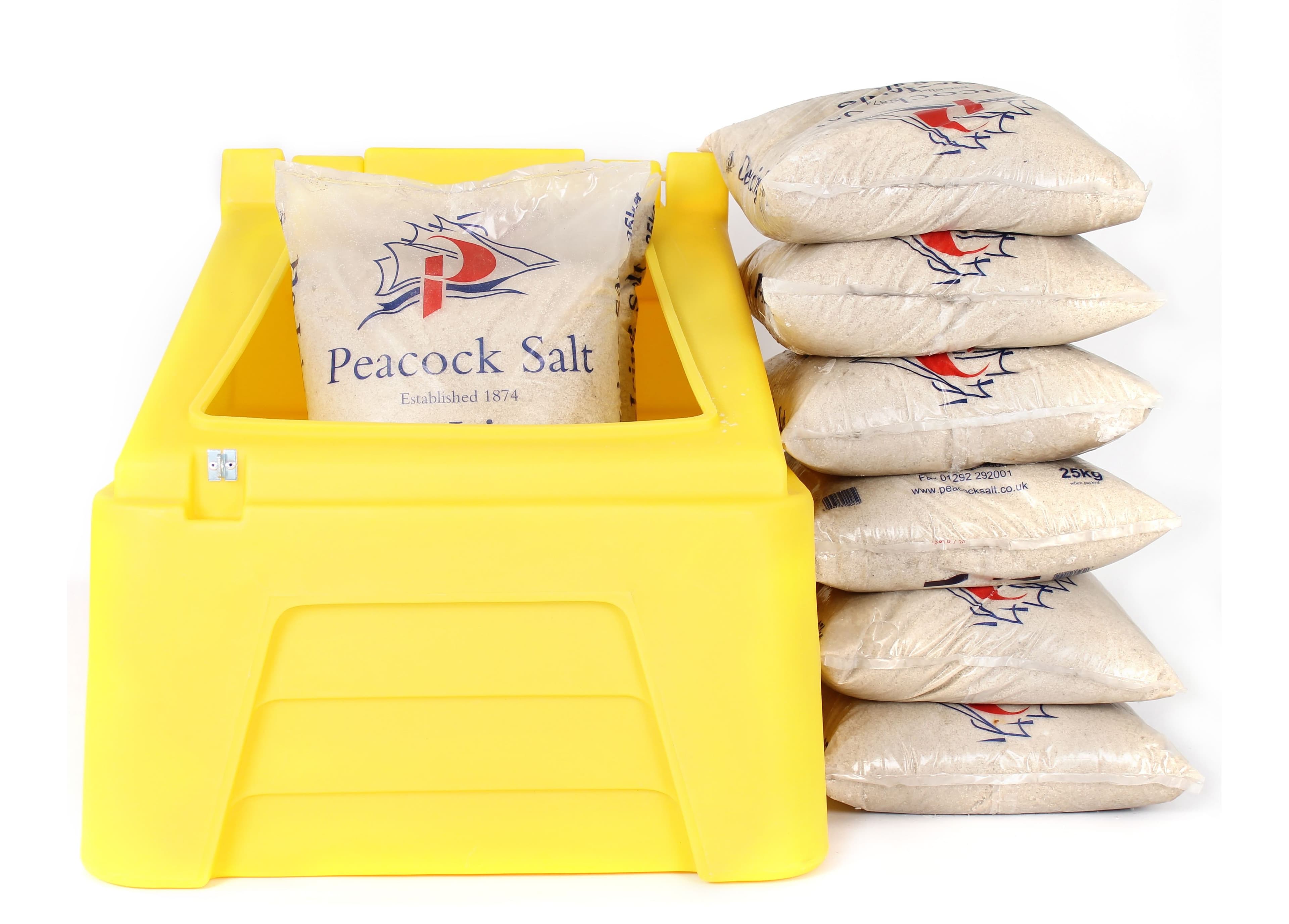 Lockable Grit Bins with 200Kg De-icing Salt Included