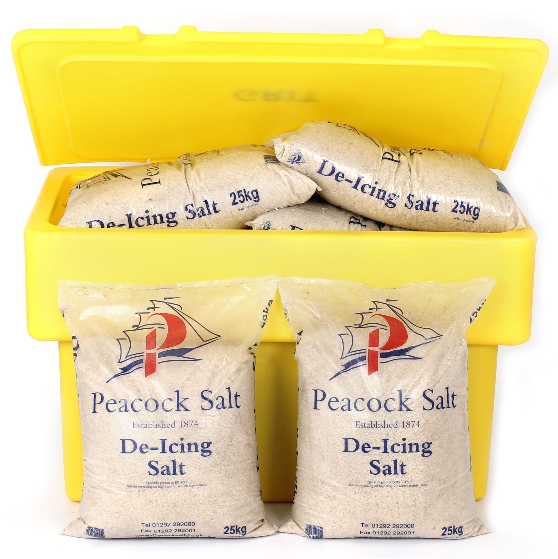 Grit Bins with 200Kg De-icing Salt Included