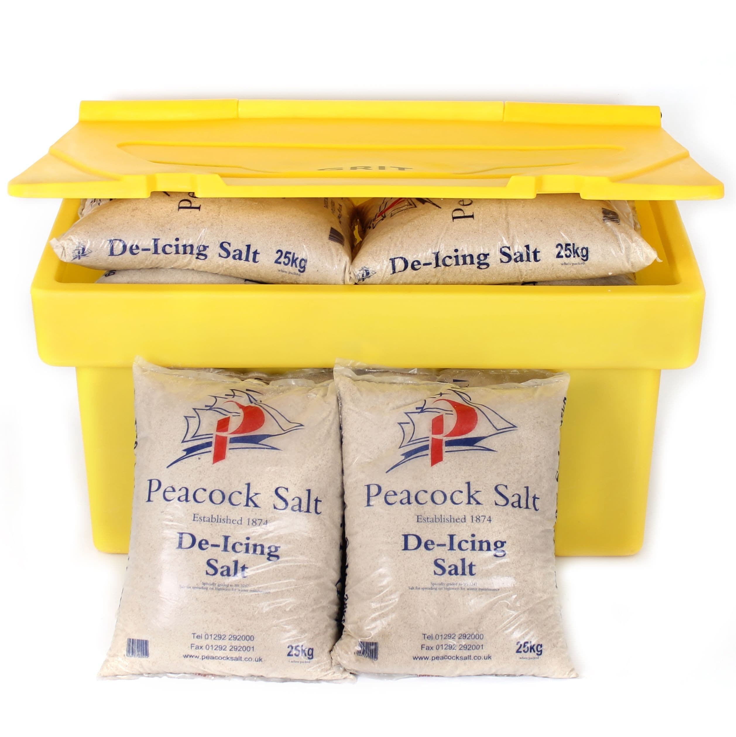 Grit Bins with 350Kg De-icing Salt Included