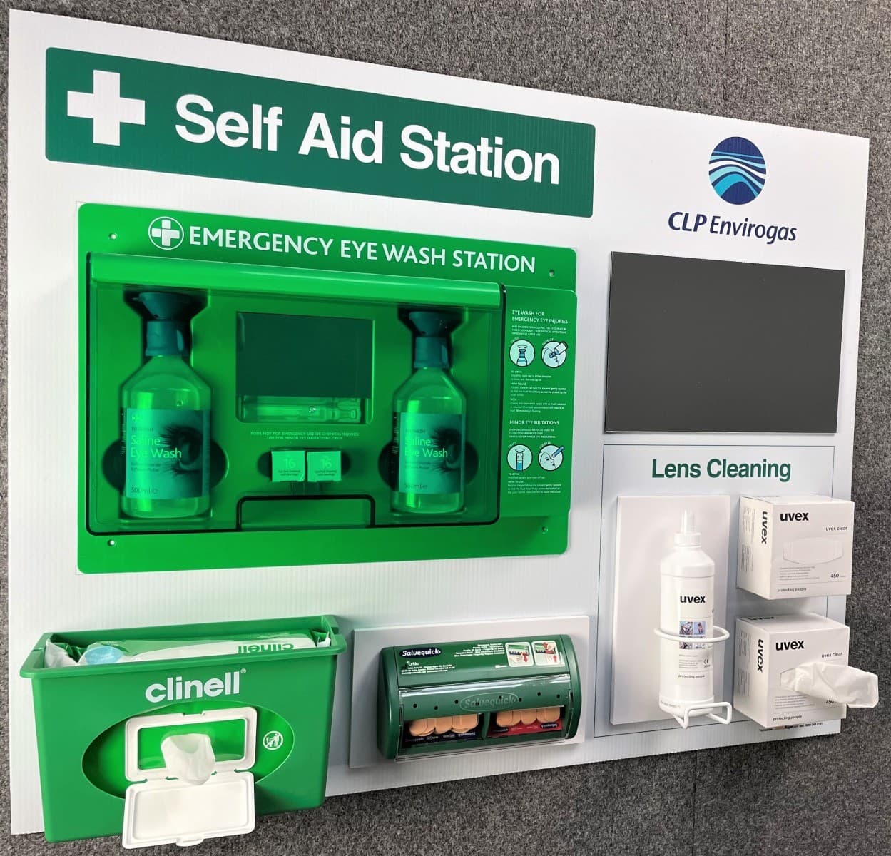 Self-Aid Station with Clinell Wipes & Lens Cleaner
