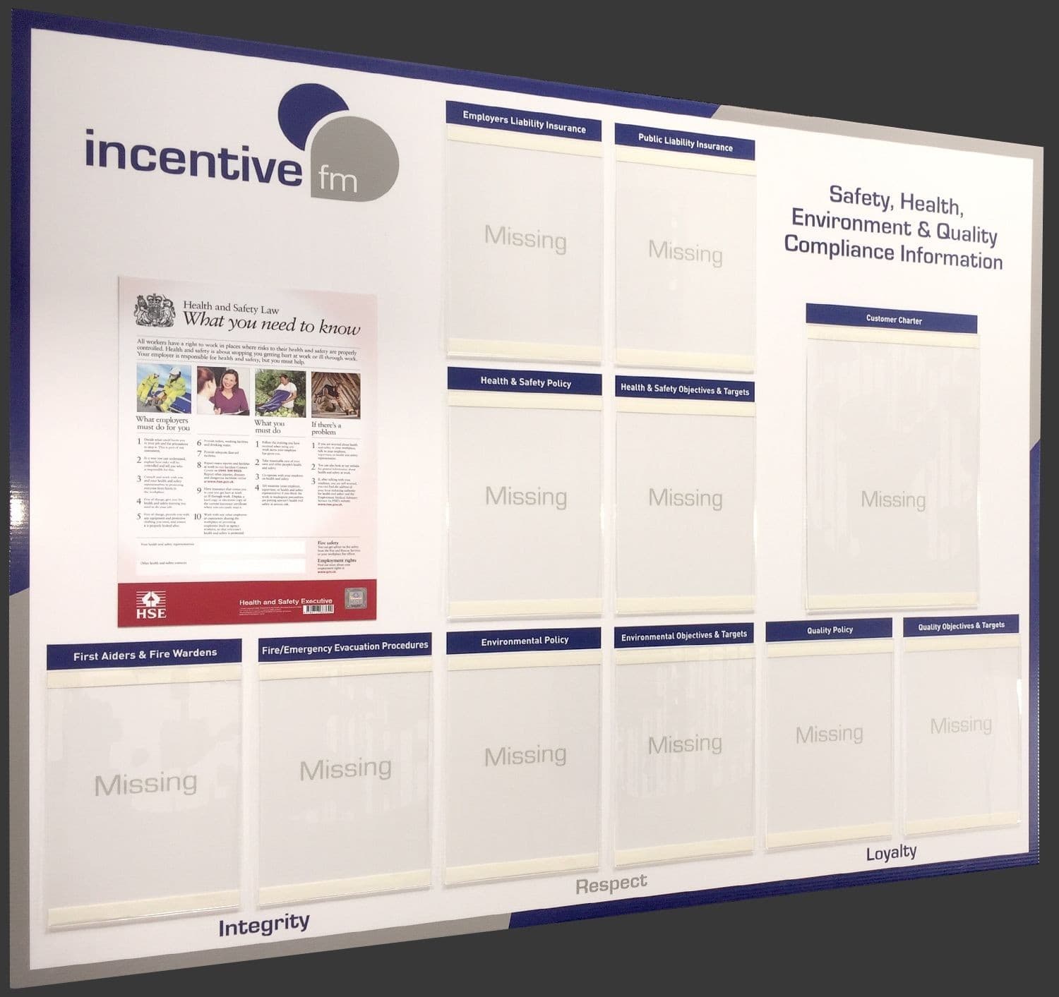 Corporate SHEQ Compliance Noticeboard