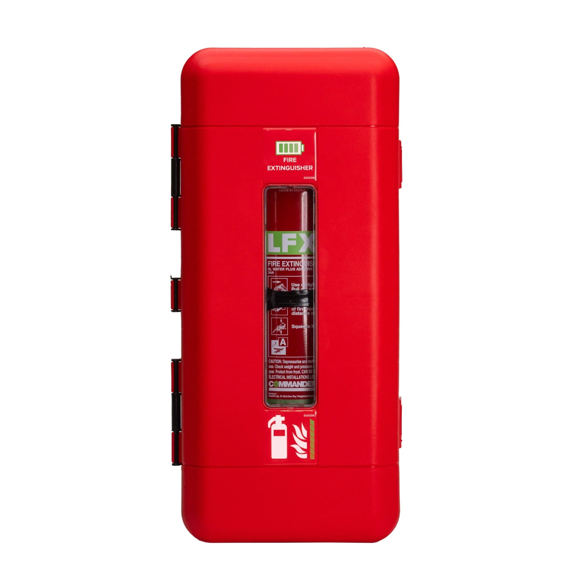 CommanderEDGE LFX Battery Extinguisher & Cabinet Bundle Deal