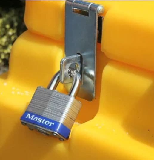 400 Litre Heavy Duty Lockable Grit Bins - Yellow