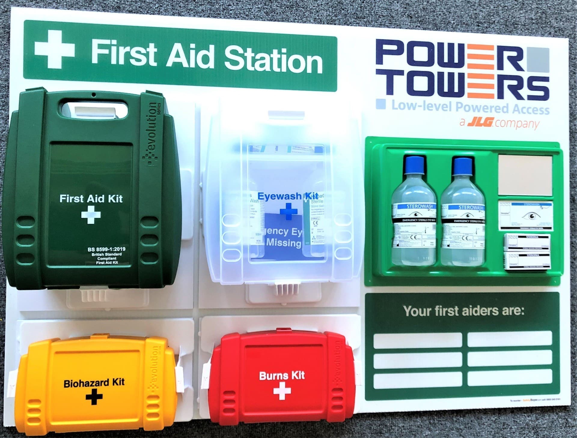 Branded Fully Stocked First Aid Stations