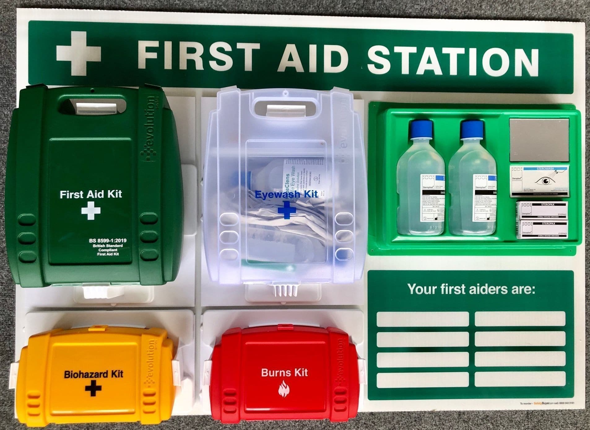 Fully Stocked First Aid Stations