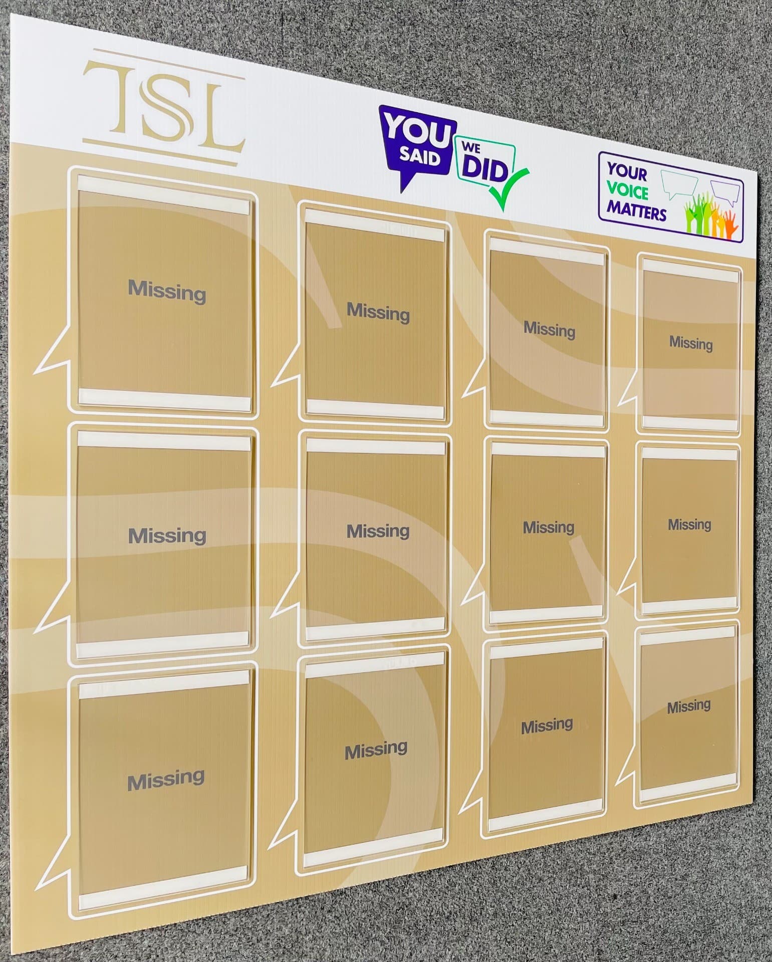 You Said We Did Staff Engagement Board 1