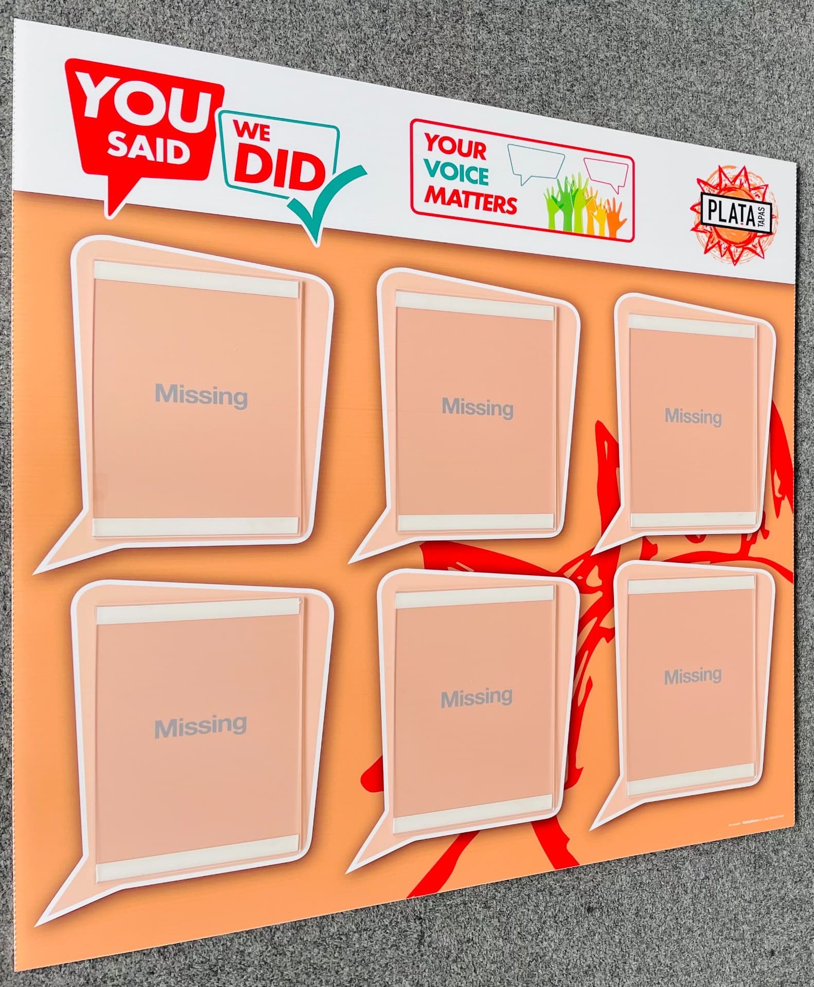 You Said We Did Staff Engagement Board 5