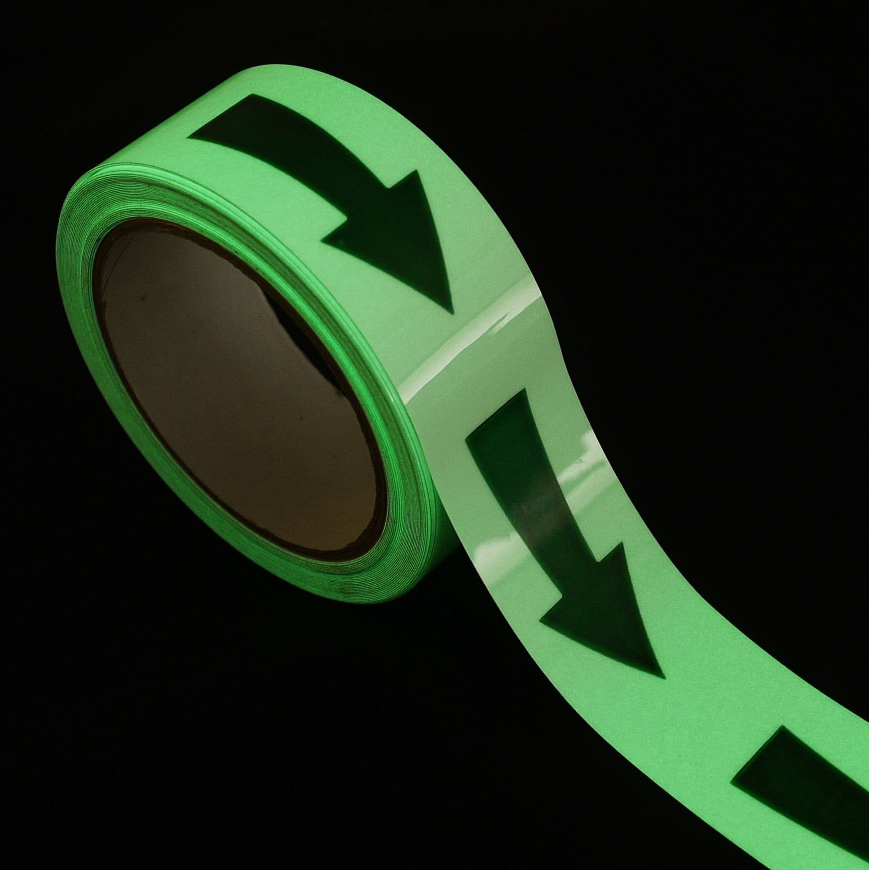 Glo-Brite® Directional Arrow Photoluminescent Tape | 40mm x 10m