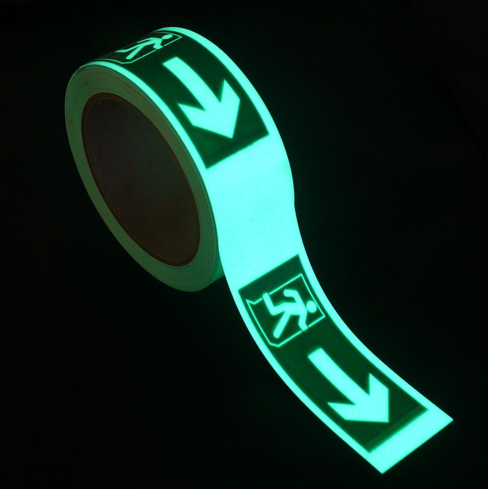 Glo-Brite® ISO Running Man Photoluminescent Tape | 40mm & 80mm widths