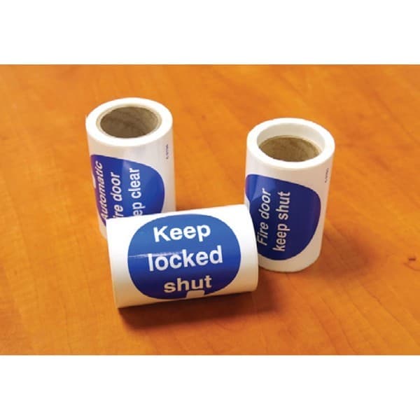 Keep Locked Shut - Roll of 100 Labels | 100mm x 100mm | Self Adhesive Vinyl