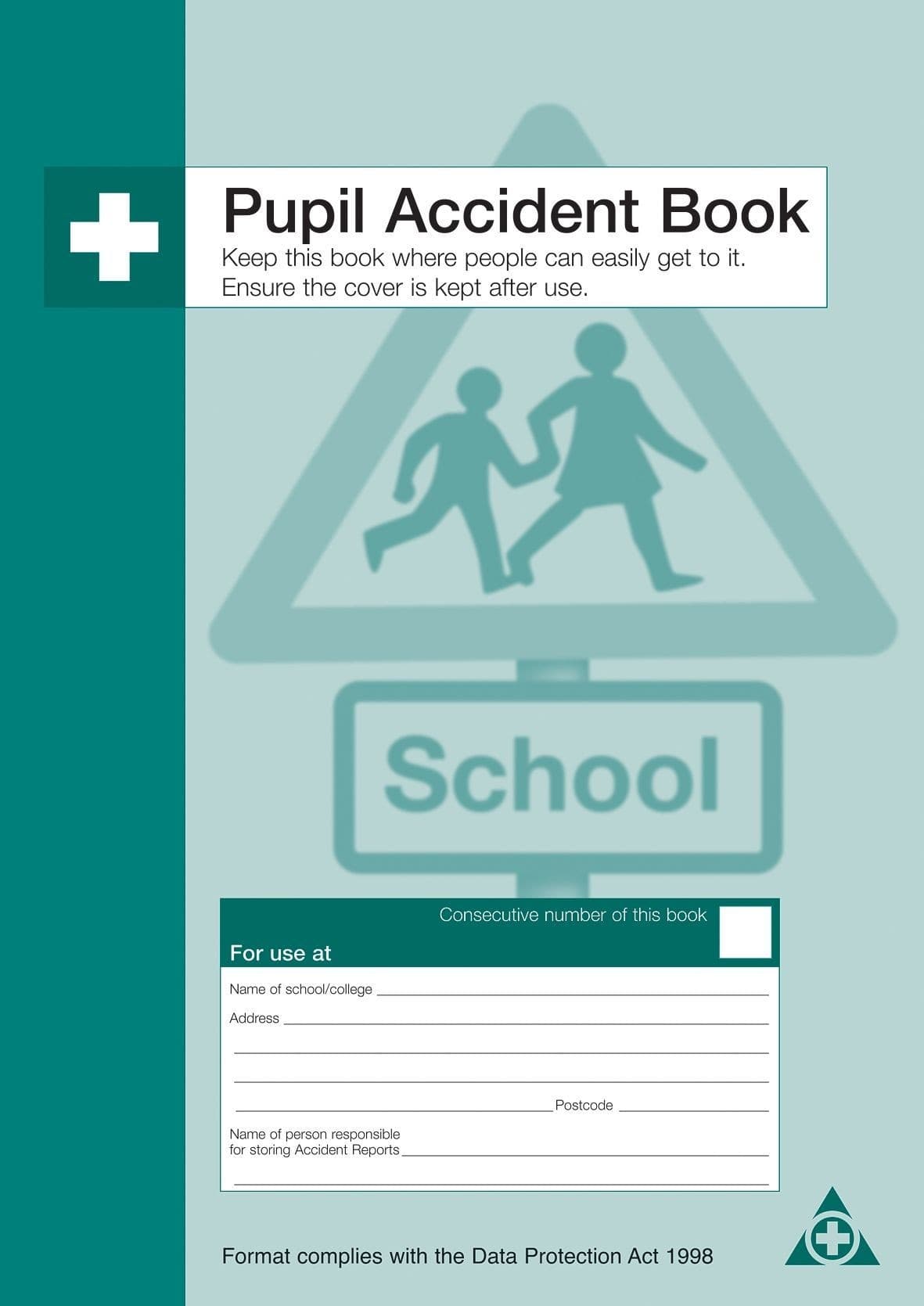 DPA Compliant Pupil Accident Books