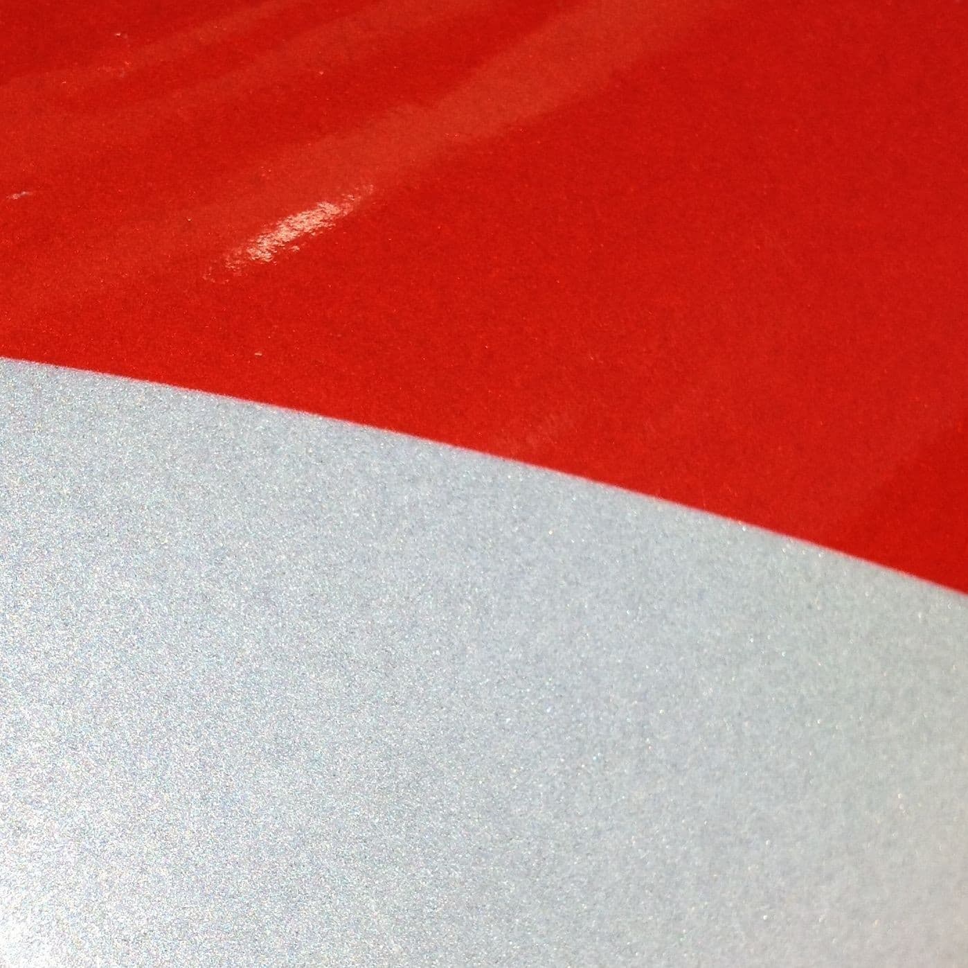 NovaFlect 7 Red & White Reflective Tape 100mm x 25m