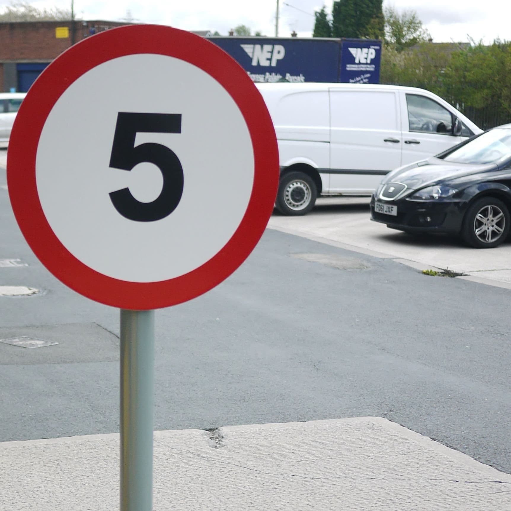 Grey Steel Sign Posts