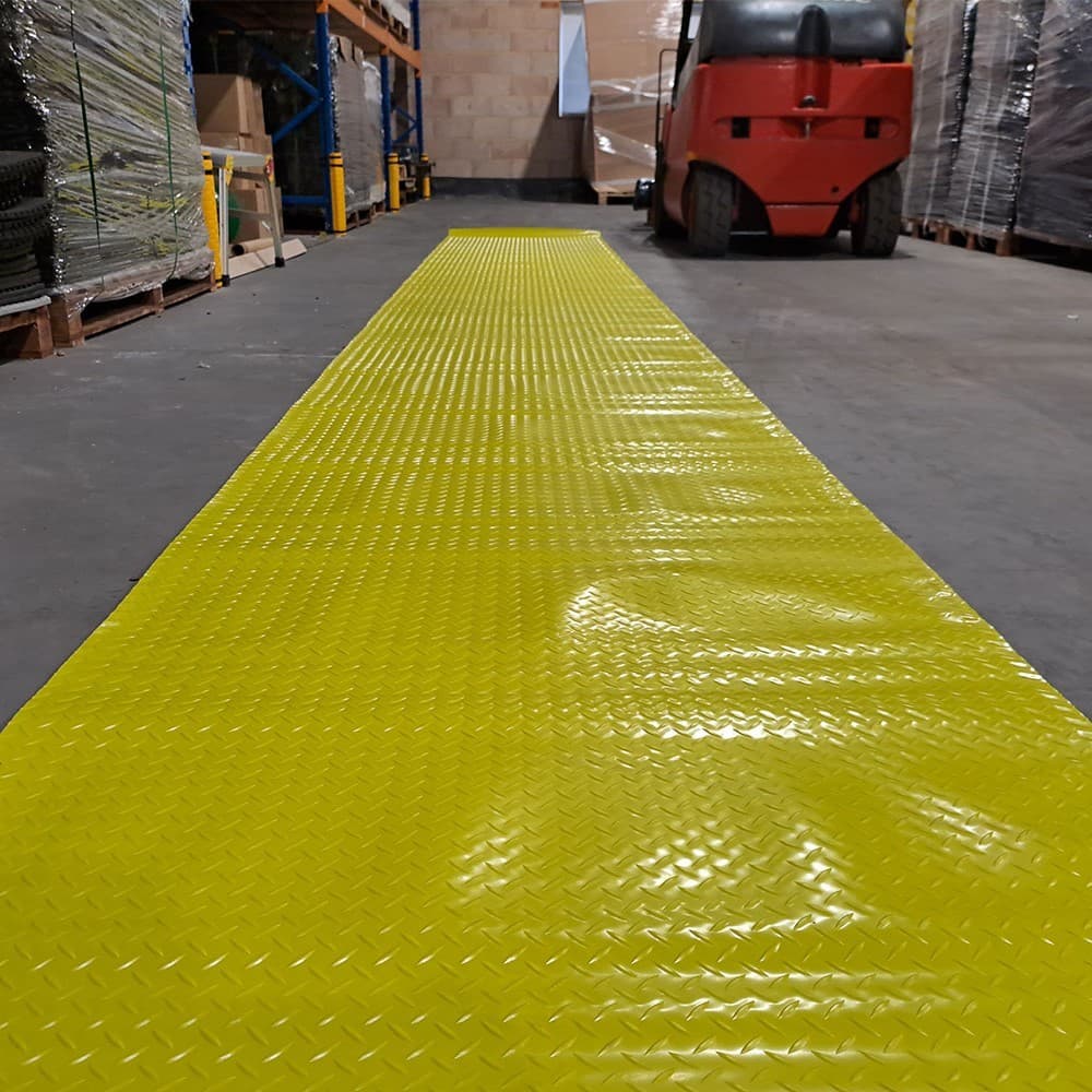 SiteGuard Pro Yellow Walkway Matting | 1m x 10m Roll
