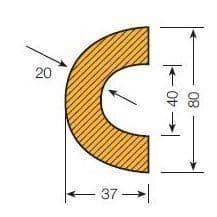 Curved Foam PIPE Impact Protectors (30-50mm Dia Pipes)