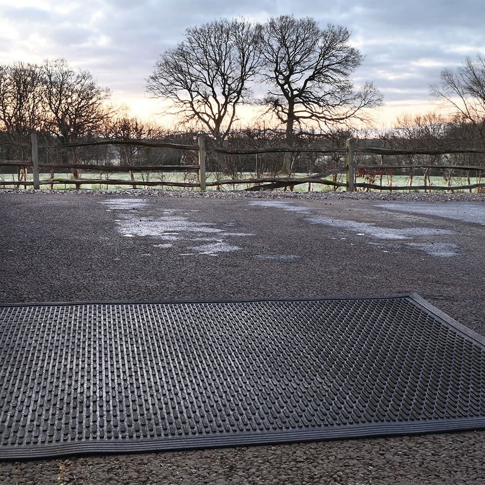 PowerScraper Rubber Outdoor Dirt Removal Mats | 0.9m x 1.5m