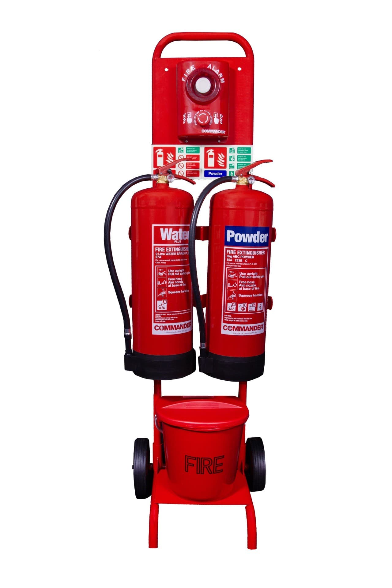 Flat-pack Compact Trolley Bundles with 9kg Extinguishers