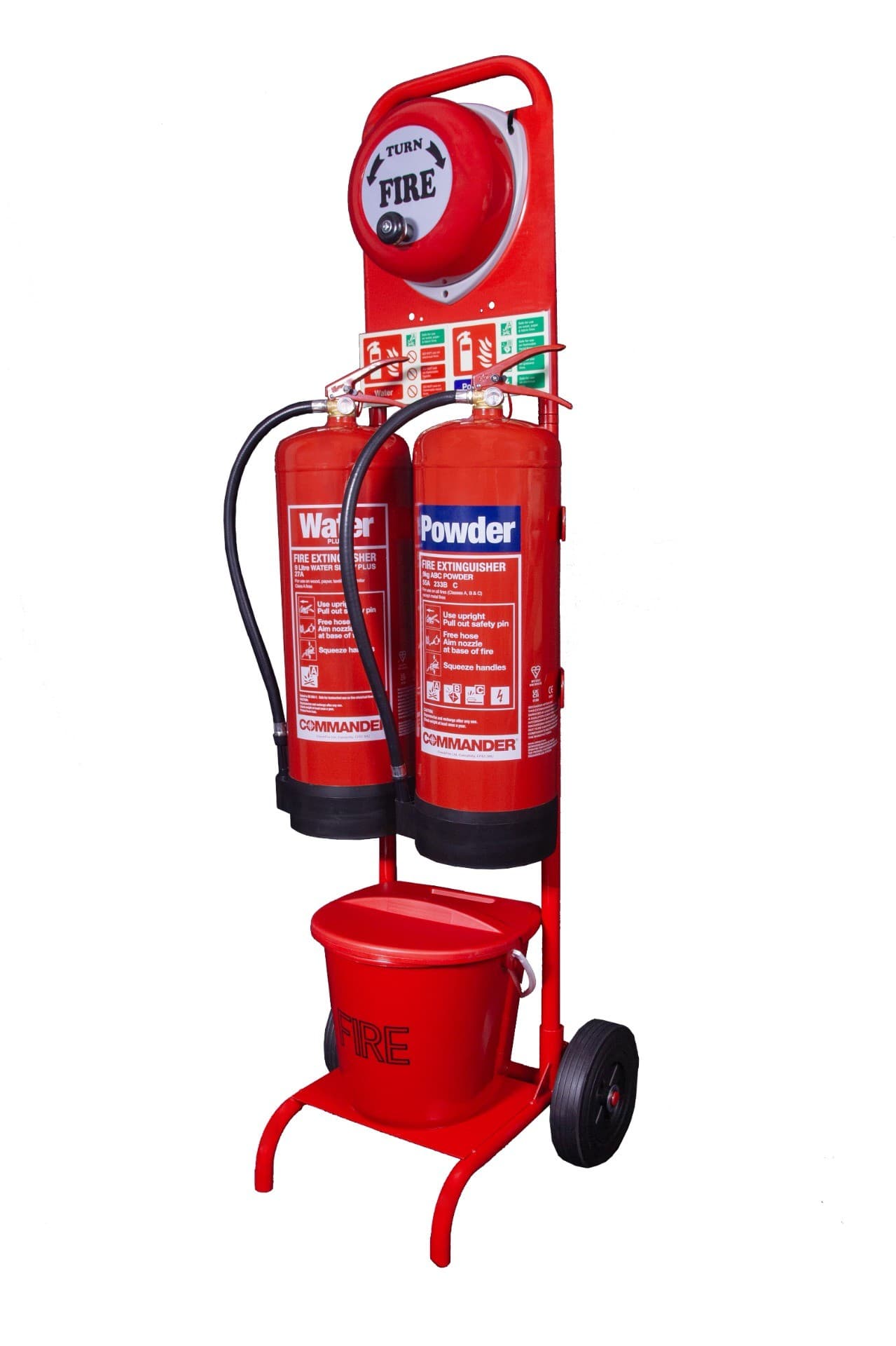 Flat-pack Compact Trolley Bundles with 9kg Extinguishers