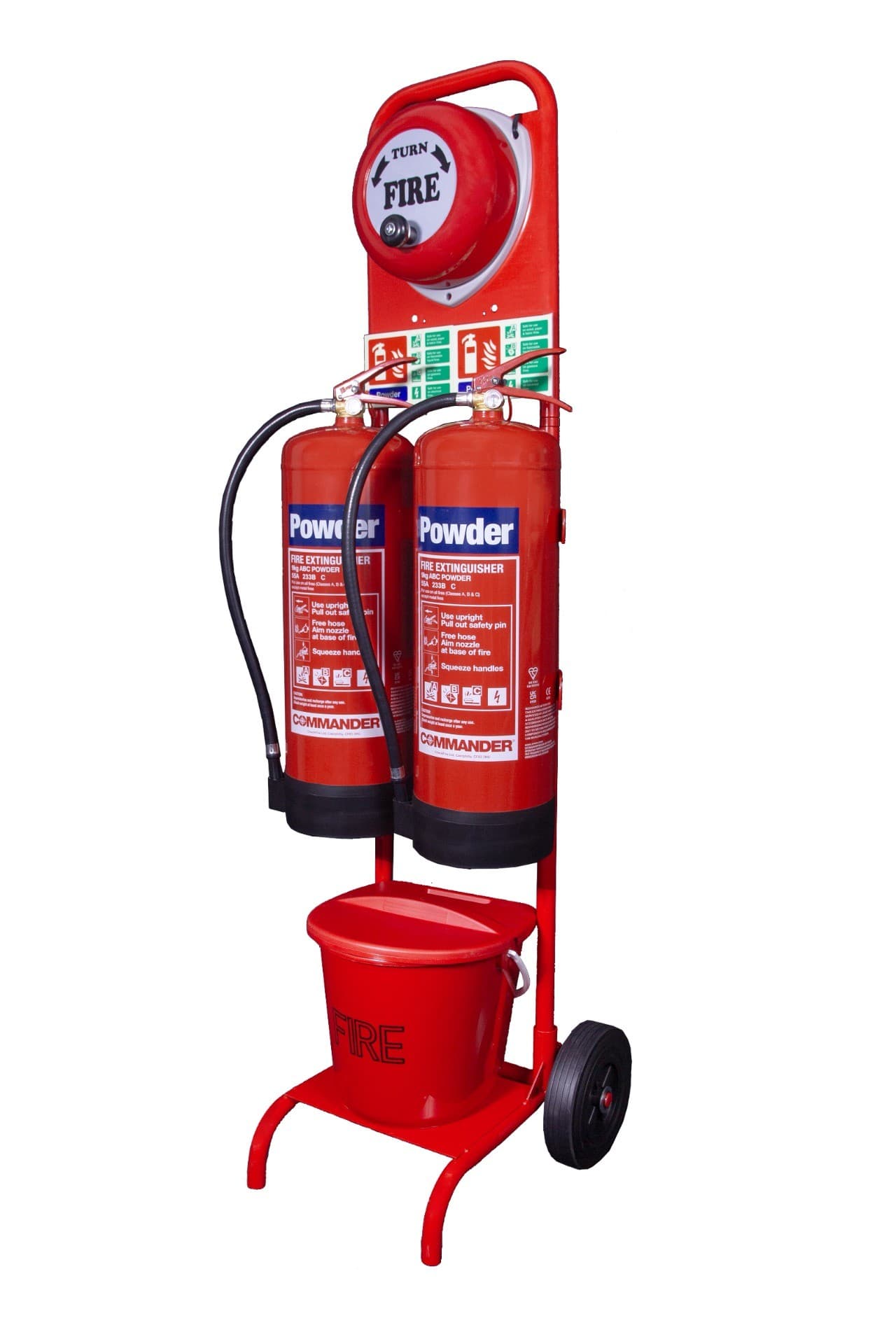 Flat-pack Compact Trolley Bundles with 9kg Extinguishers