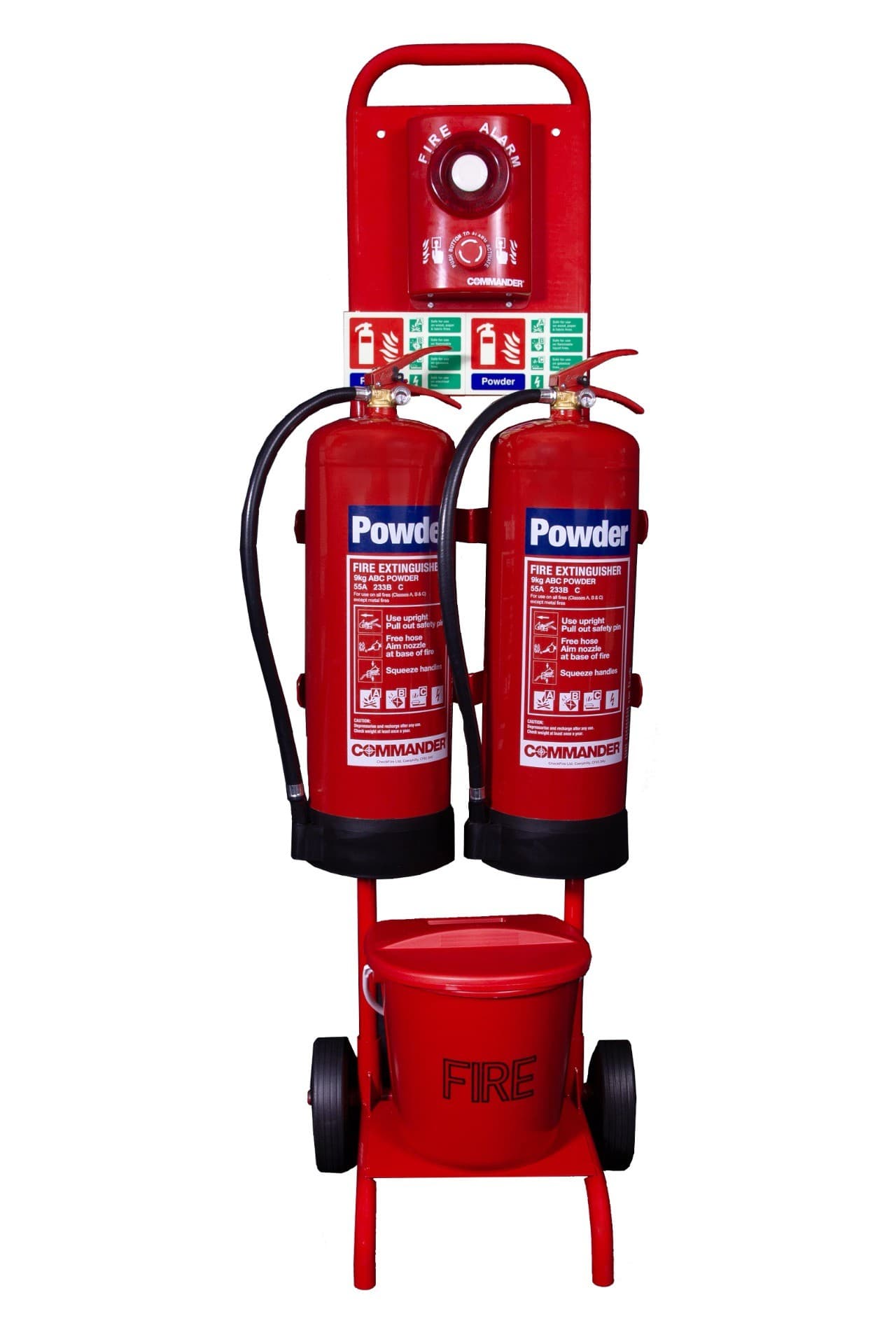 Flat-pack Compact Trolley Bundles with 9kg Extinguishers