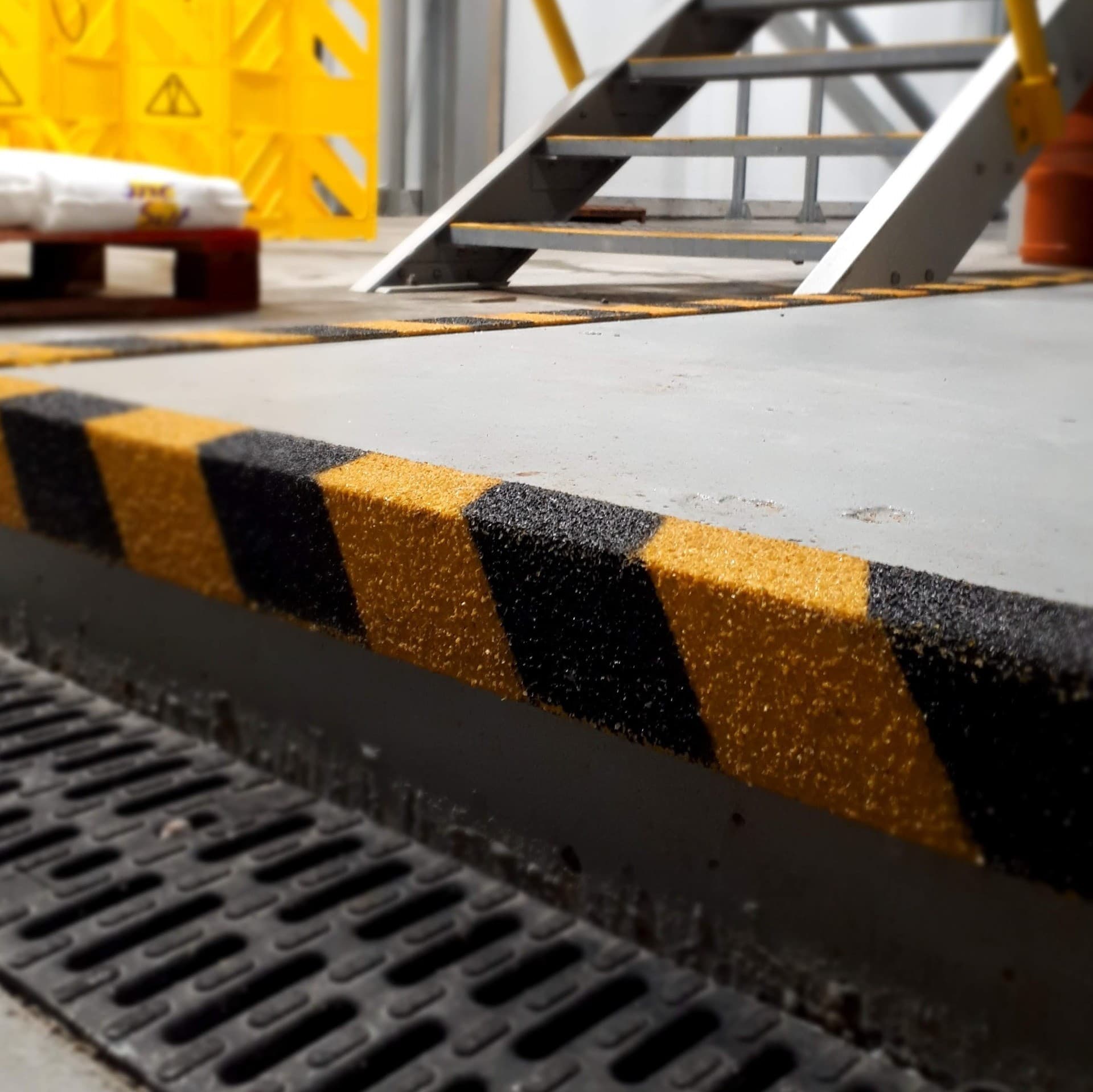 TALONGrip 3mm Thick GRP Anti-Slip Stair Nosing - Yellow/Black