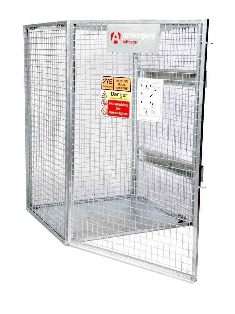 Armorgard Tuffcage Collapsible Cylinder Cage 1300mm(w) x 1240mm(d) x 1800mm(h)