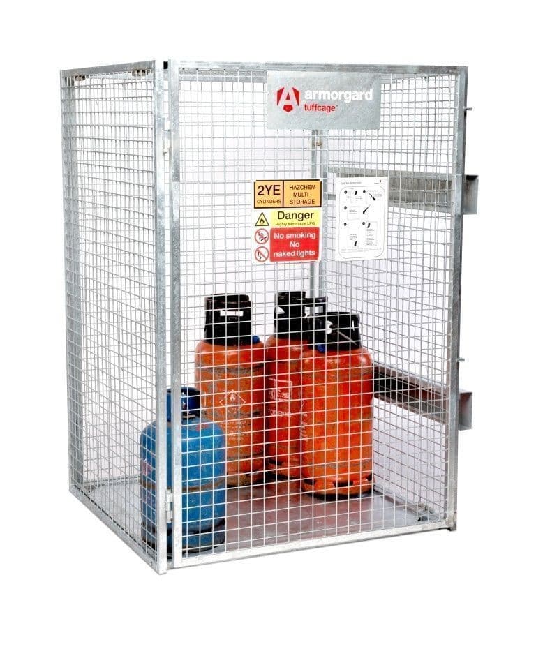 Armorgard Tuffcage Collapsible Cylinder Cage 1300mm(w) x 1240mm(d) x 1800mm(h)