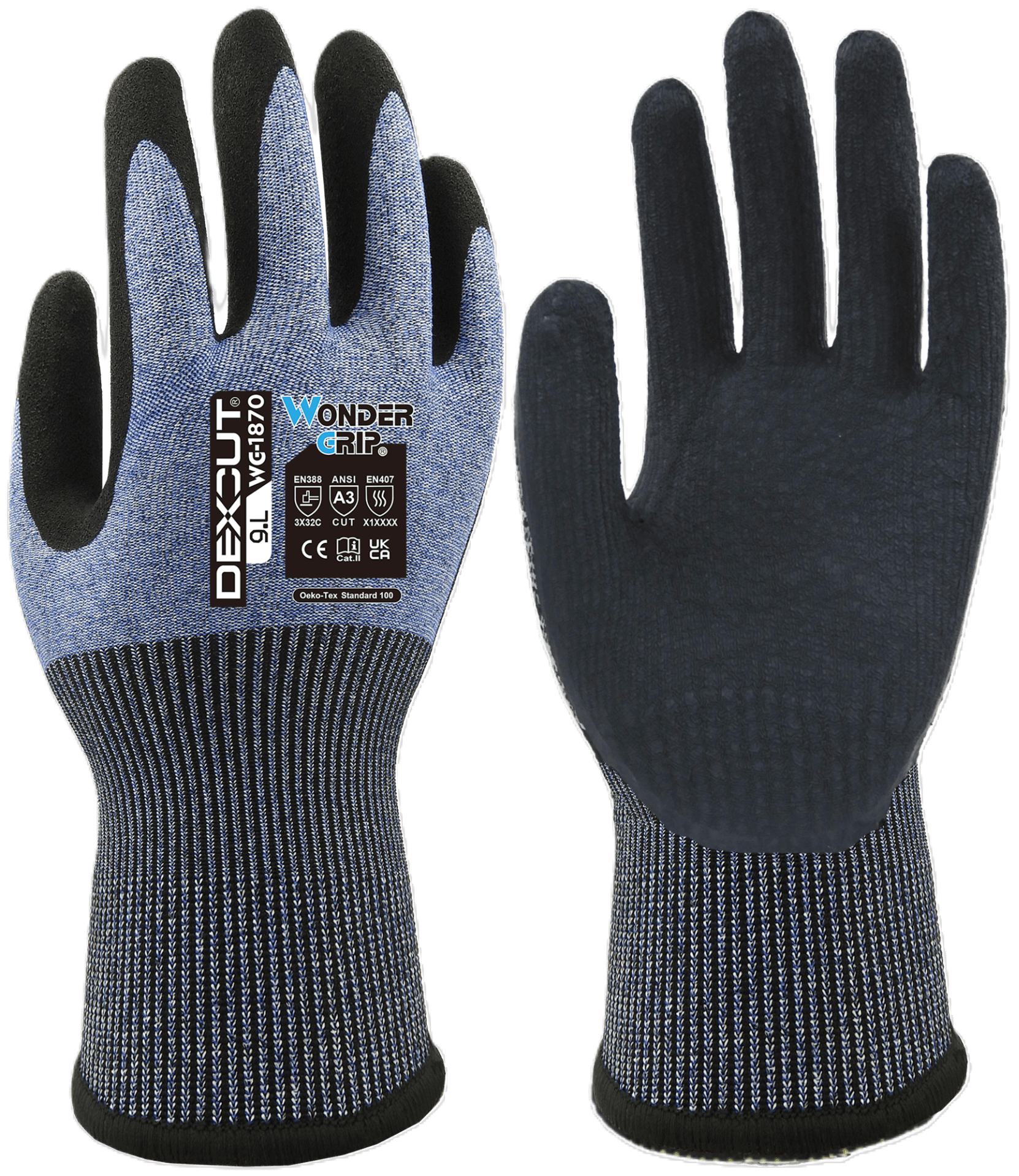 Wonder Grip WG-1870 Dexcut Gloves (ANSI A3)
