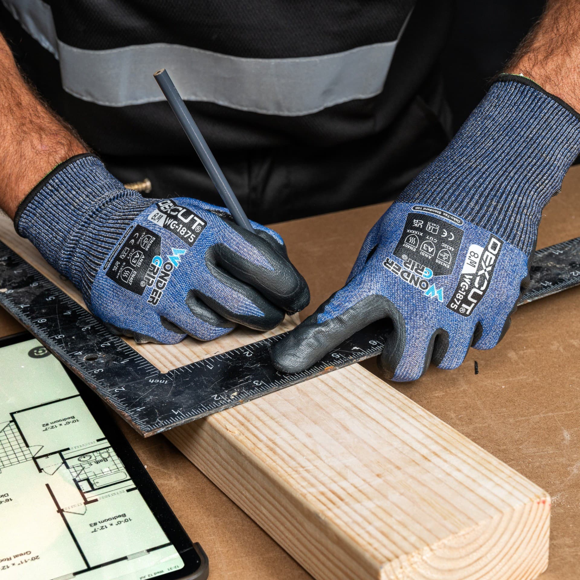 Wonder Grip WG-1875 Dexcut Gloves (ANSI A3)