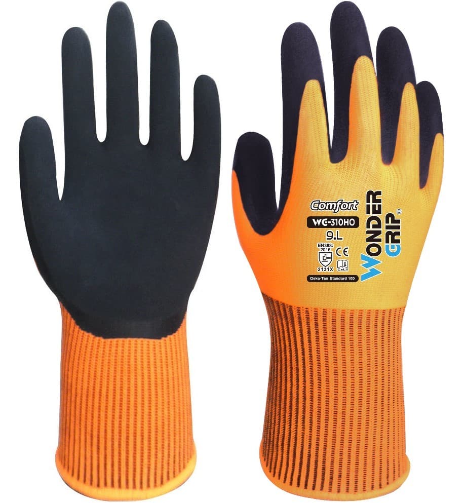 Wonder Grip WG-310HO Comfort Gloves (Orange)