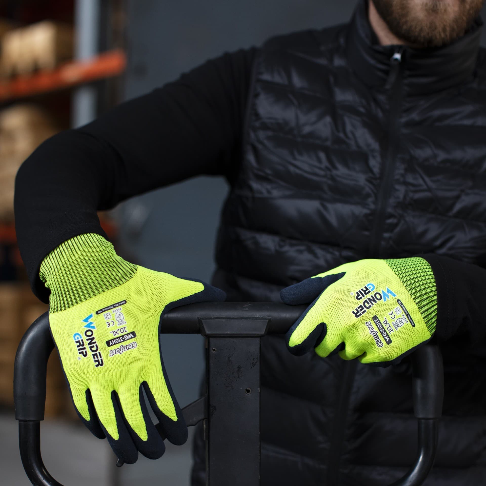 Wonder Grip WG-310HY Comfort Gloves (Yellow)