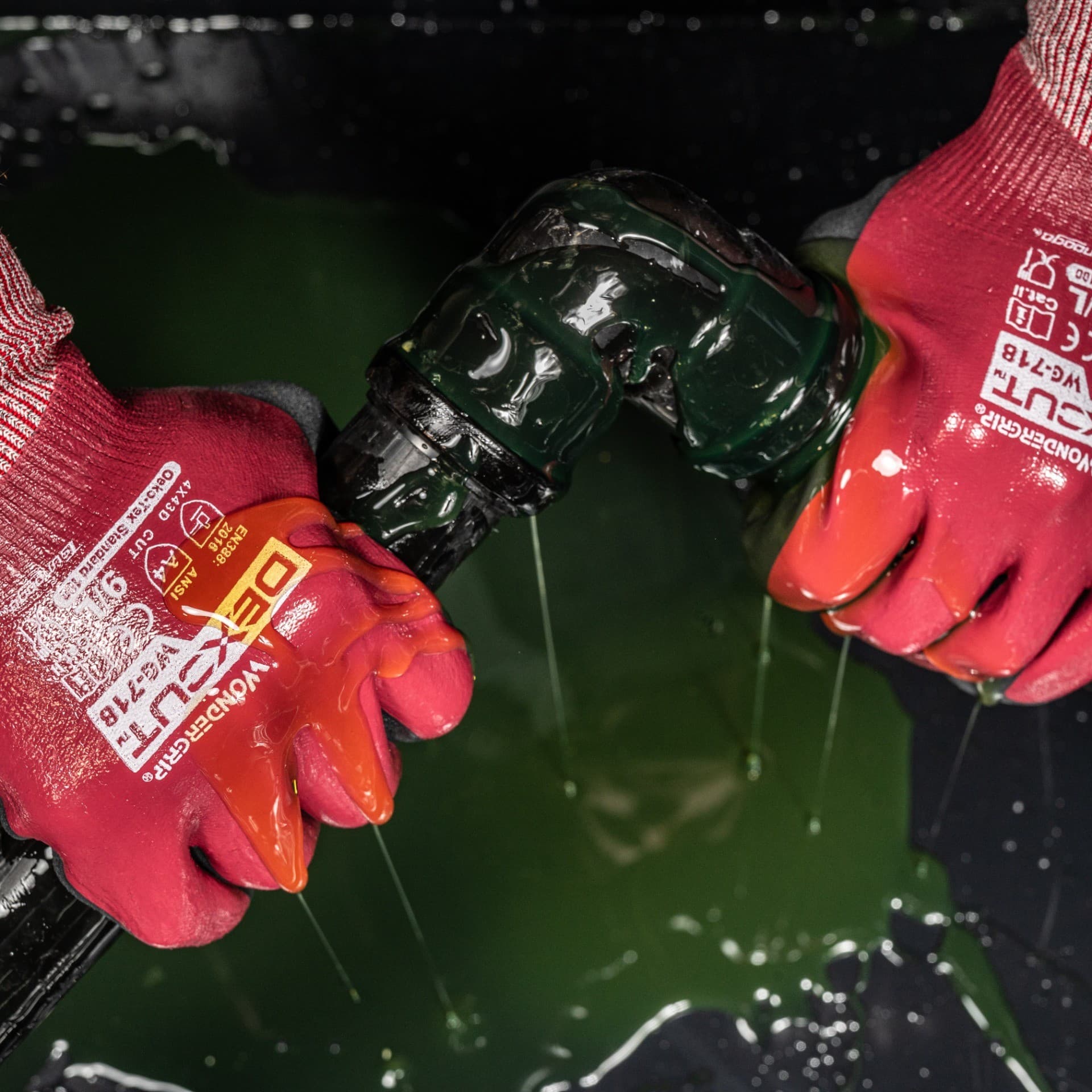 Wonder Grip WG-718 Dexcut Gloves (ANSI A4)