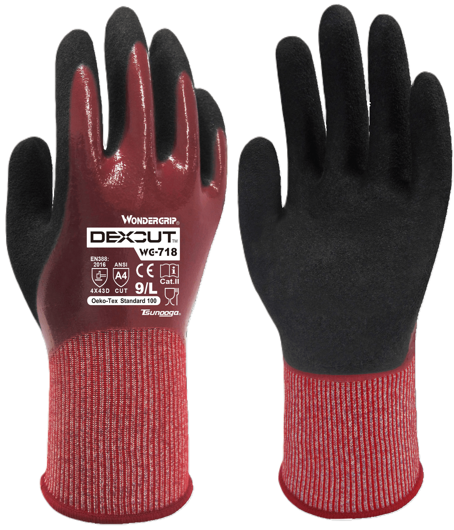 Wonder Grip WG-718 Dexcut Gloves (ANSI A4)