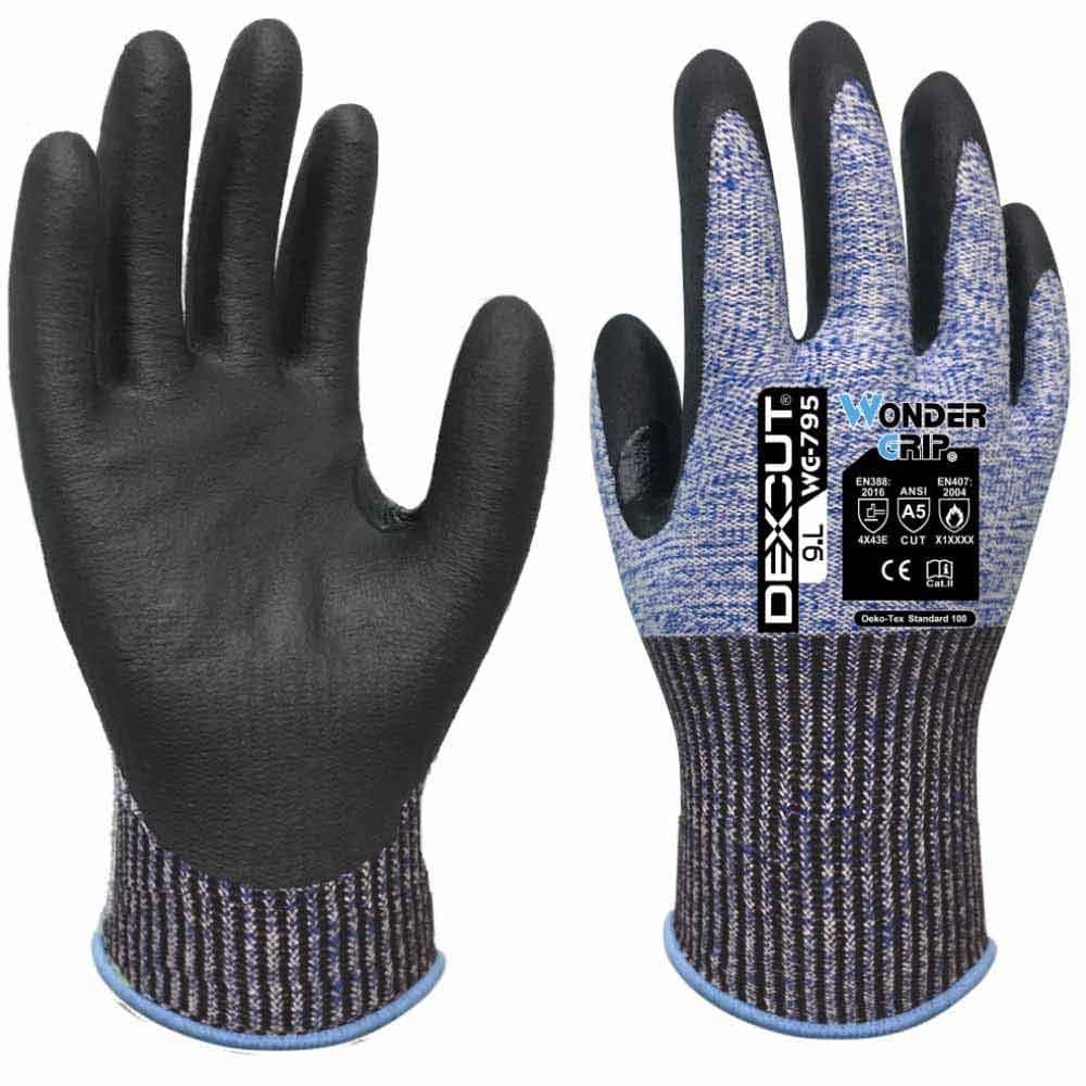 Wonder Grip WG-795 Dexcut Gloves (ANSI A5)
