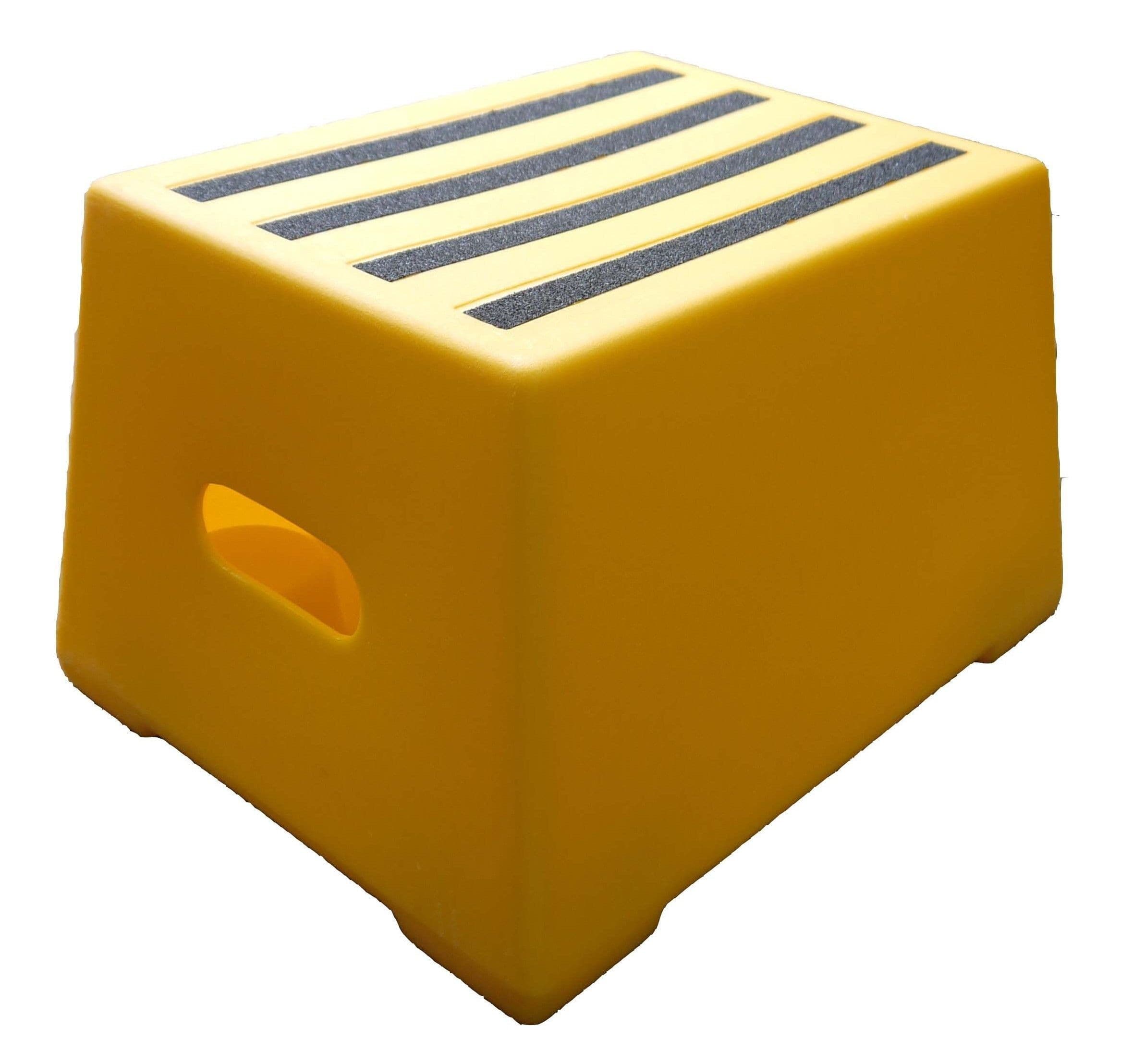 Premium 1 Step Polyethylene Safety Step - Yellow